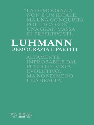 cover image of Democrazia e partiti